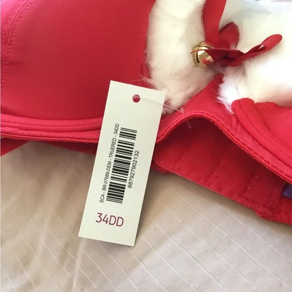 Adore Me Claussa Supportive Demi Push Up Holiday Bra NWT
